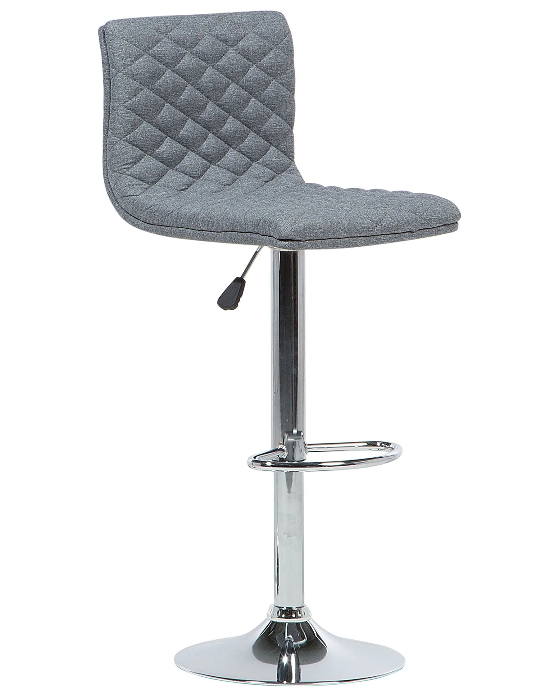 Set of 2 Bar Chairs ORLANDO Swivel Grey