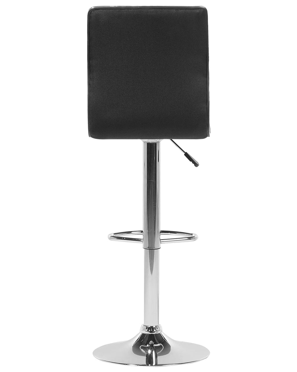 Set of 2 Bar Chairs LUCERNE Swivel Black