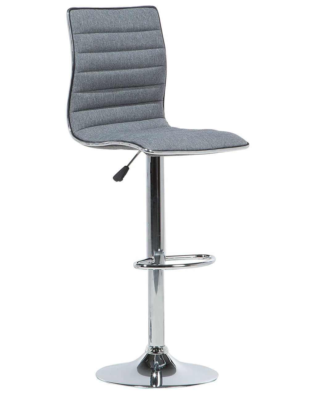 Set of 2 Bar Chairs LUCERNE Swivel Grey