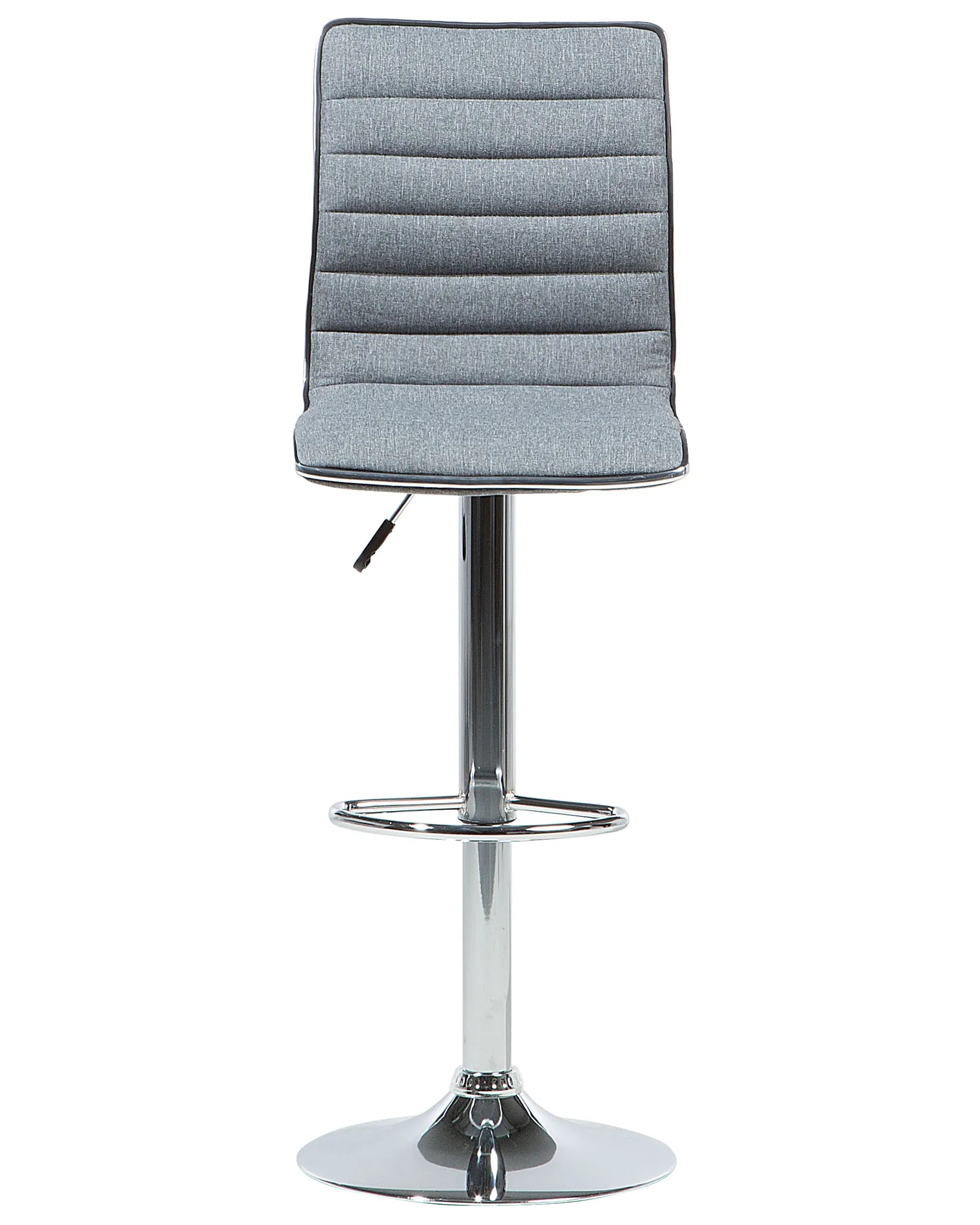 Set of 2 Bar Chairs LUCERNE Swivel Grey