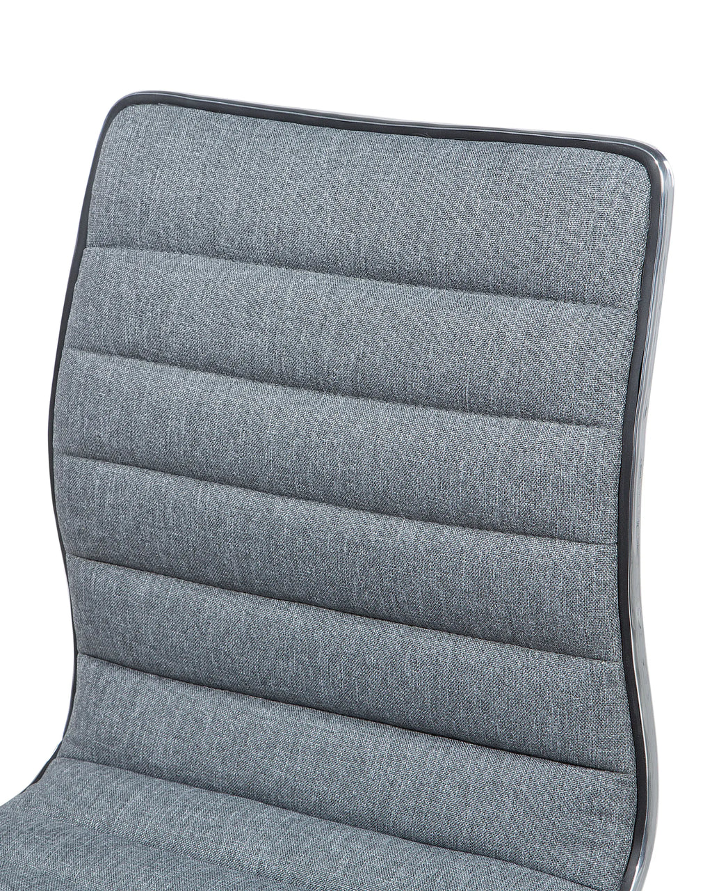 Set of 2 Bar Chairs LUCERNE Swivel Grey