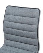 Set of 2 Bar Chairs LUCERNE Swivel Grey