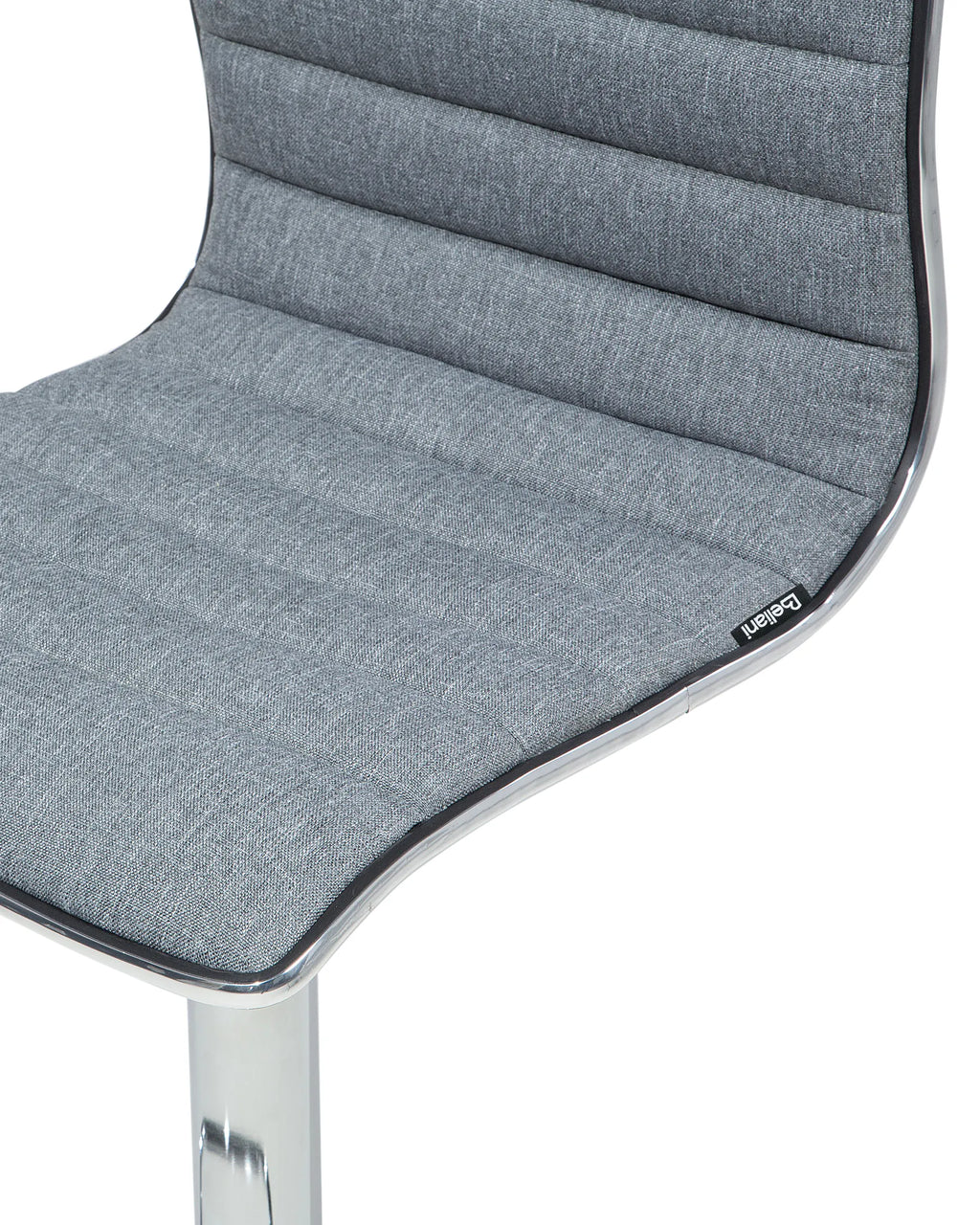 Set of 2 Bar Chairs LUCERNE Swivel Grey