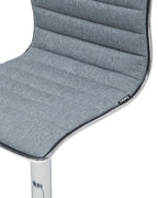 Set of 2 Bar Chairs LUCERNE Swivel Grey