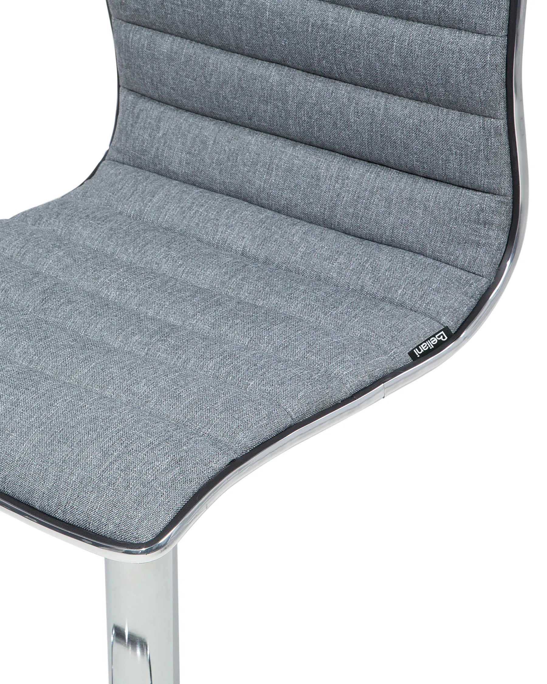 Set of 2 Bar Chairs LUCERNE Swivel Grey