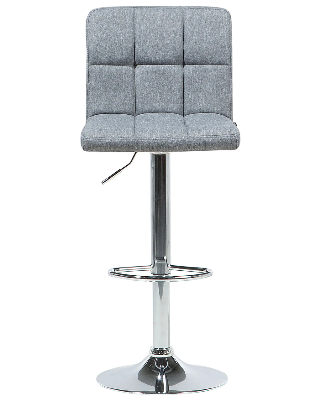 Set of 2 Bar Chairs MARION Swivel Light Grey