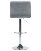 Set of 2 Bar Chairs MARION Swivel Light Grey