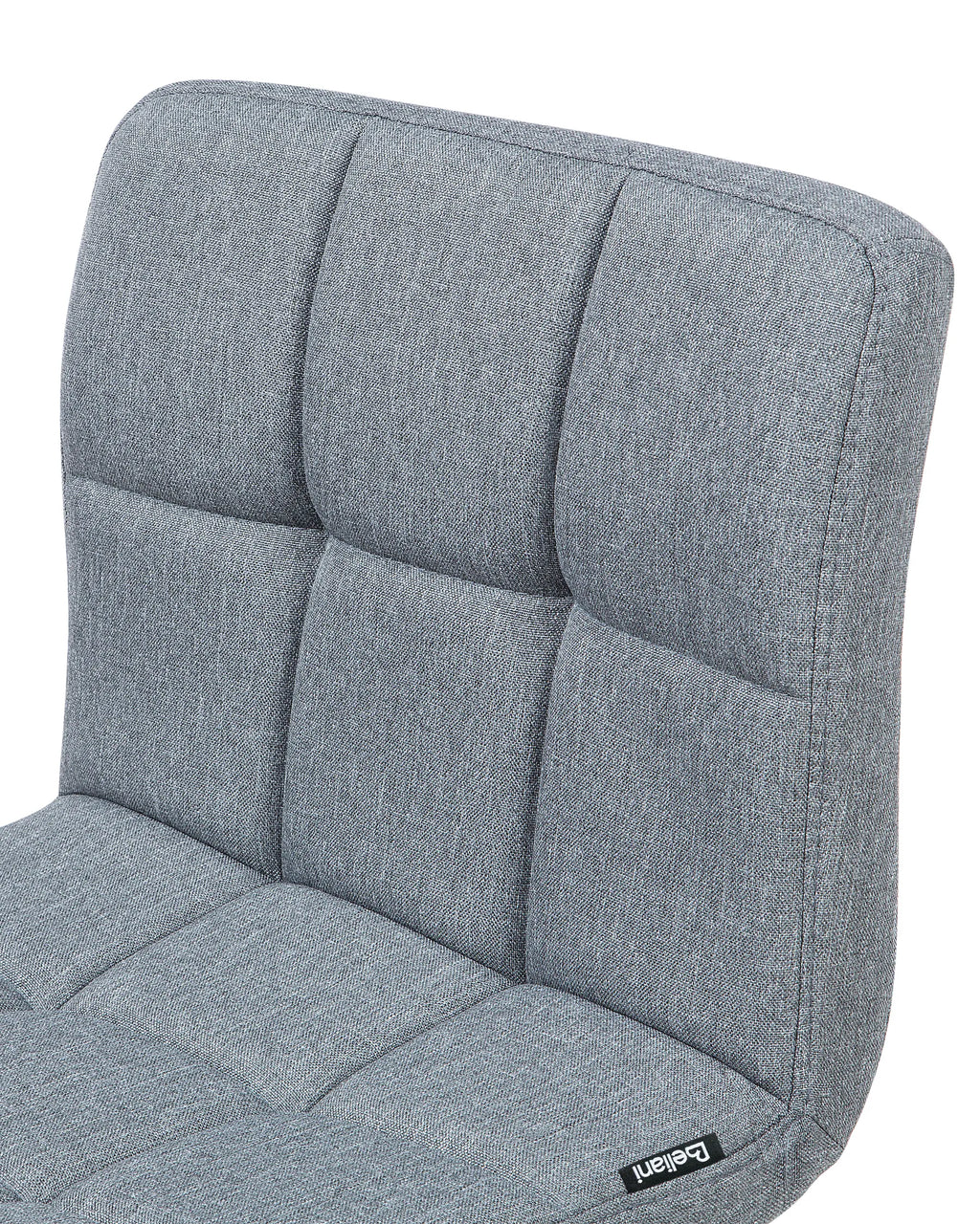 Set of 2 Bar Chairs MARION Swivel Light Grey