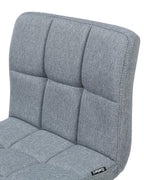 Set of 2 Bar Chairs MARION Swivel Light Grey