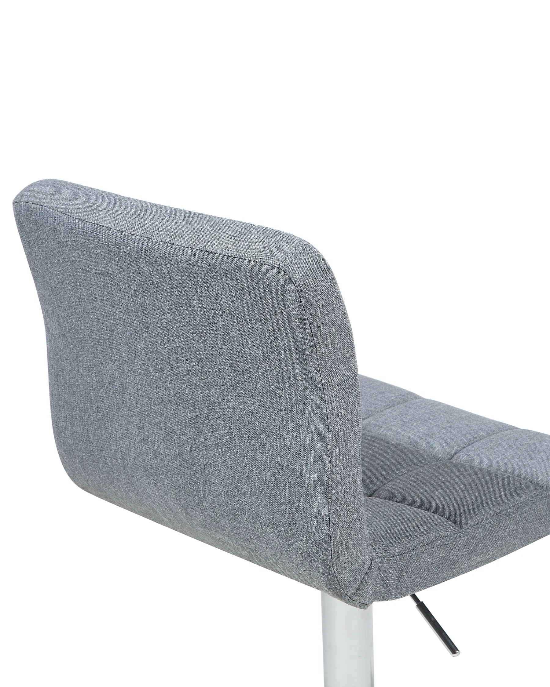 Set of 2 Bar Chairs MARION Swivel Light Grey