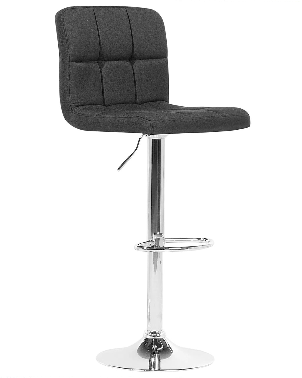 Set of 2 Bar Chairs MARION Swivel Black