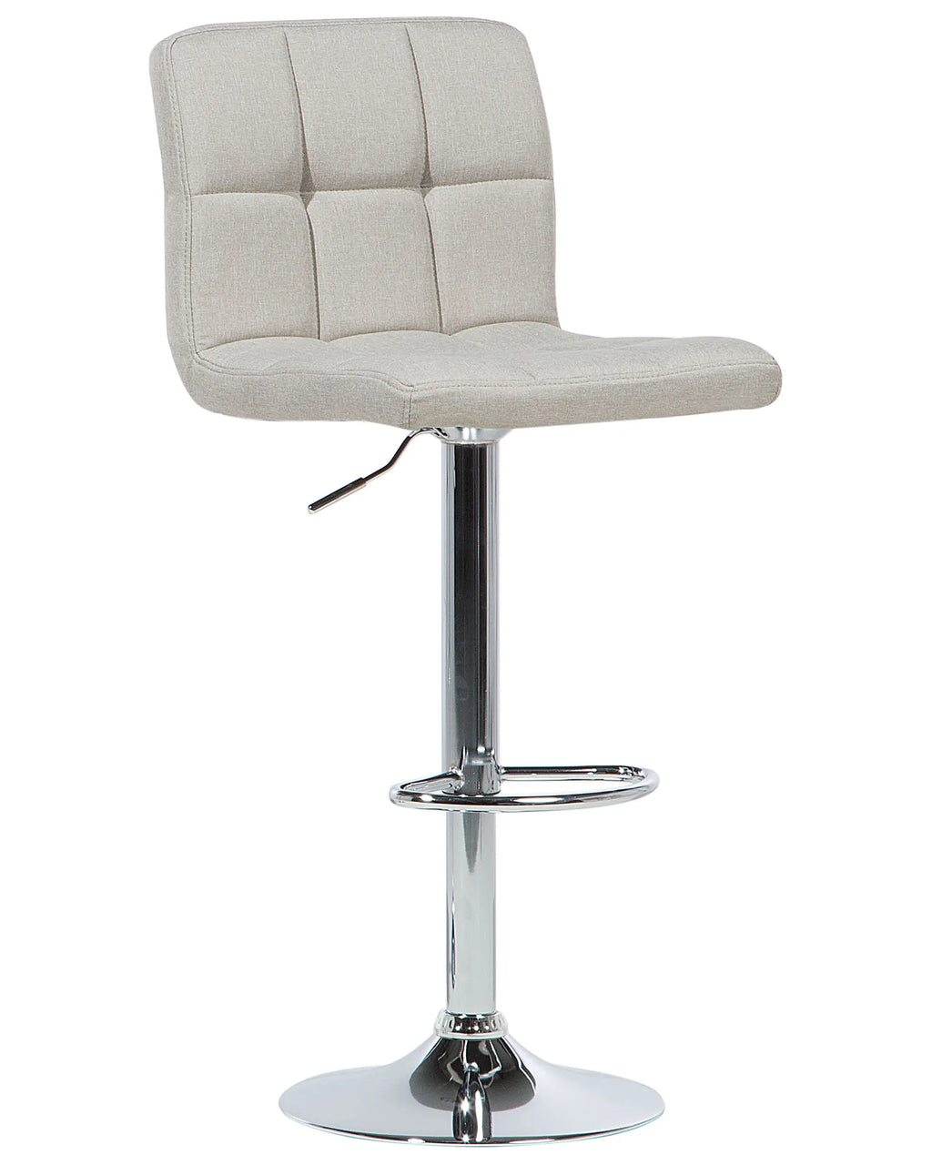 Set of 2 Bar Chairs MARION Swivel Light Beige