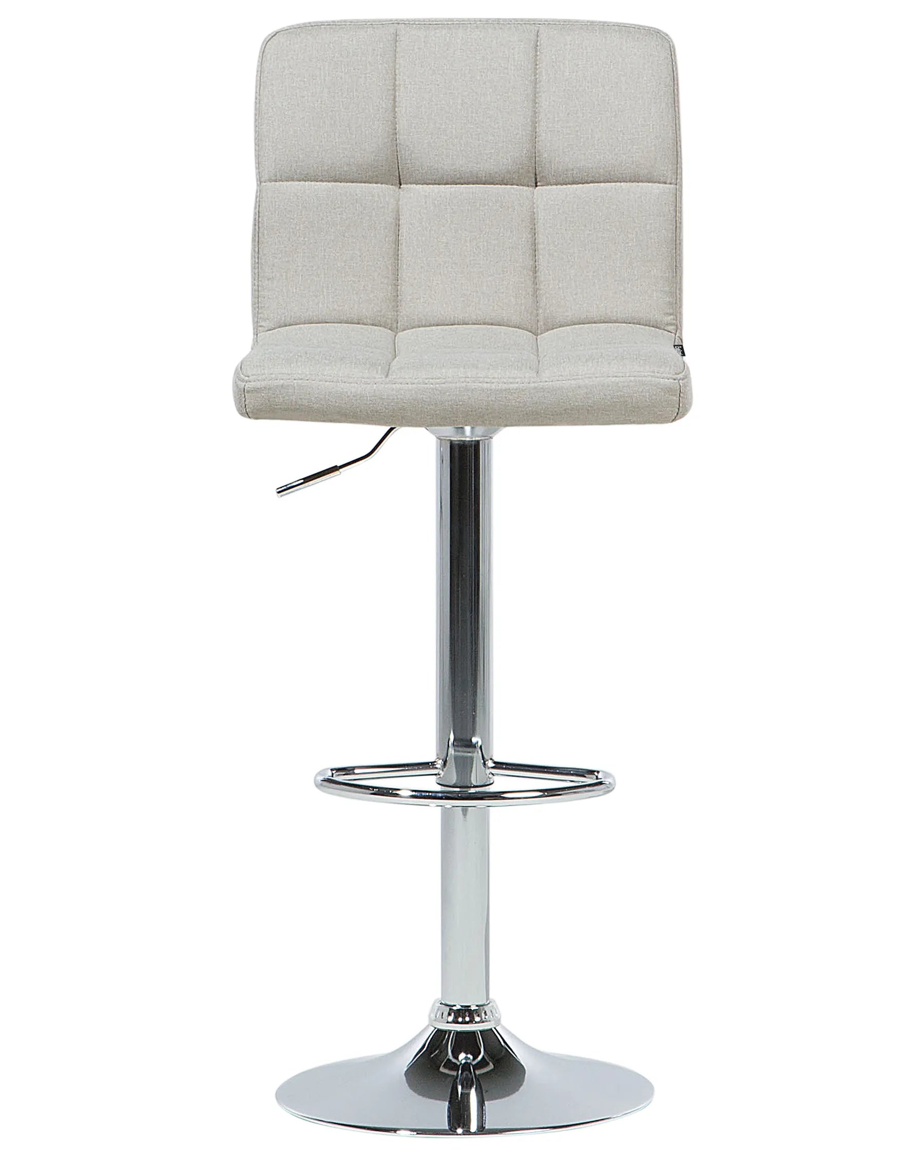 Set of 2 Bar Chairs MARION Swivel Light Beige