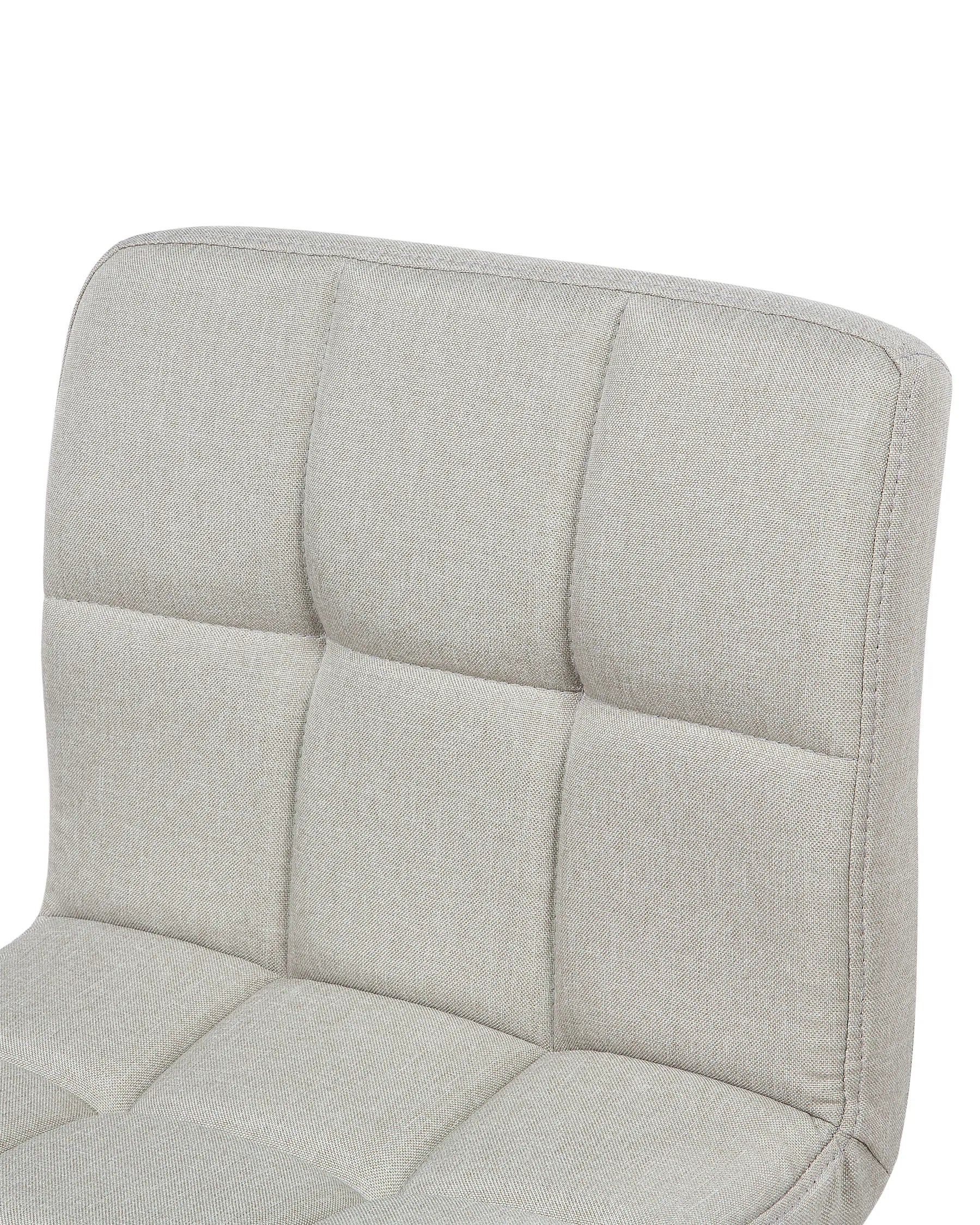 Set of 2 Bar Chairs MARION Swivel Light Beige