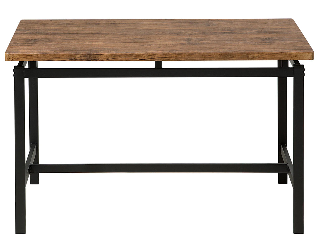 Dining Set ARLINGTON Dark Brown 4 Seater