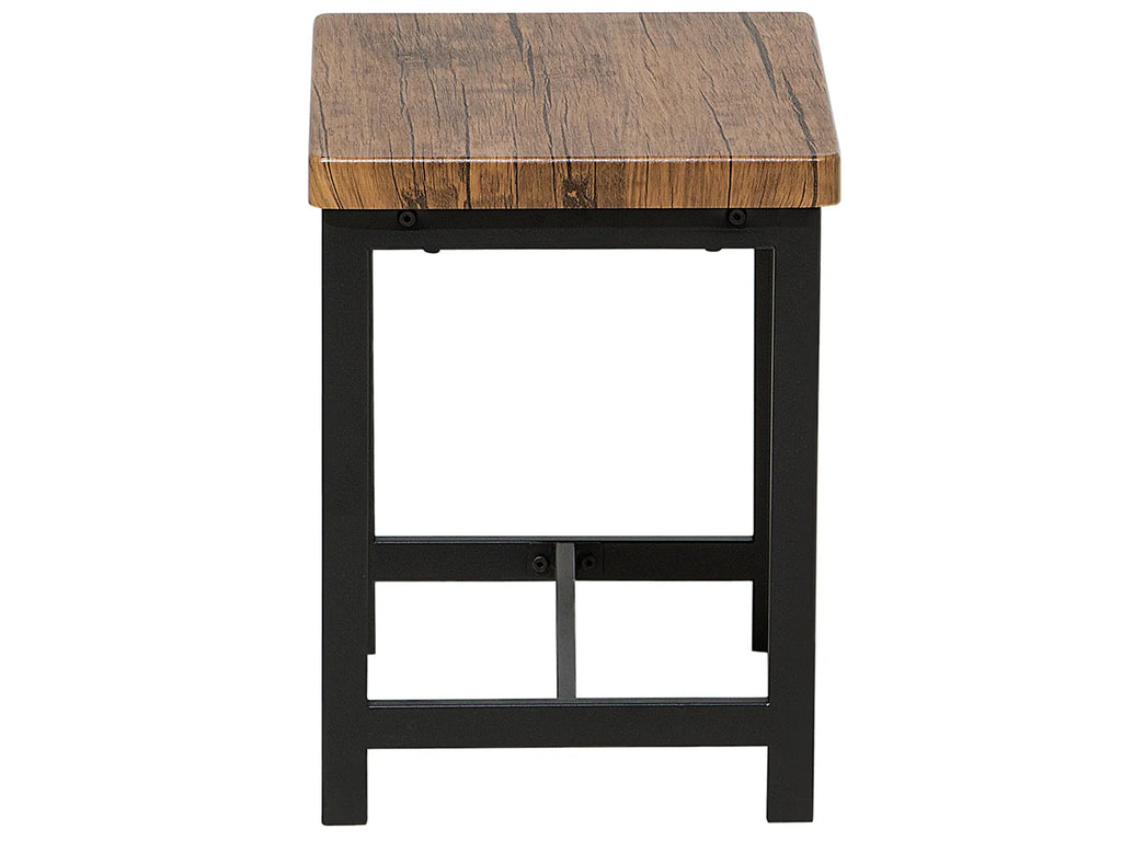 Dining Set ARLINGTON Dark Brown 4 Seater