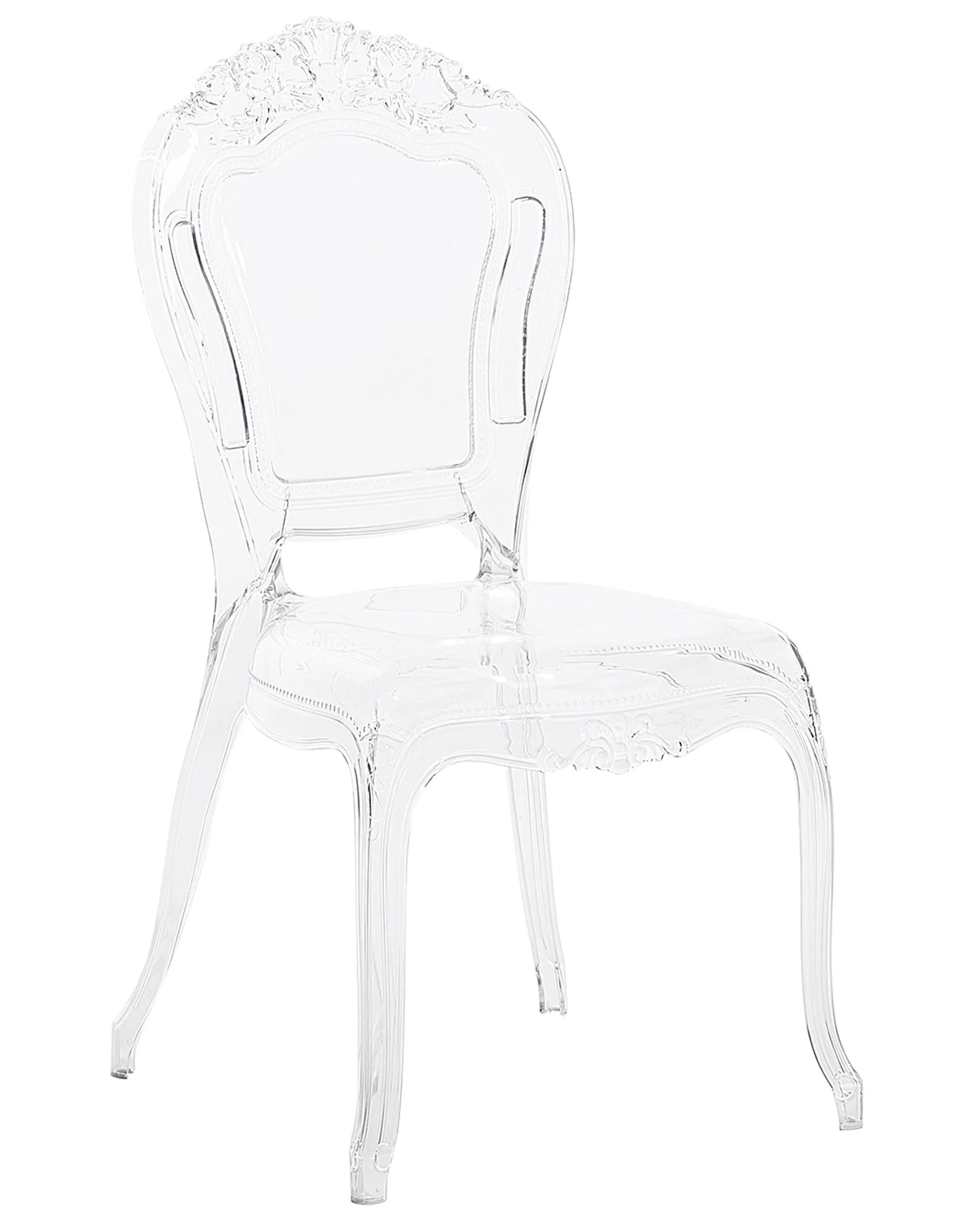 Set of 2 Dining Chairs VERMONT Transparent