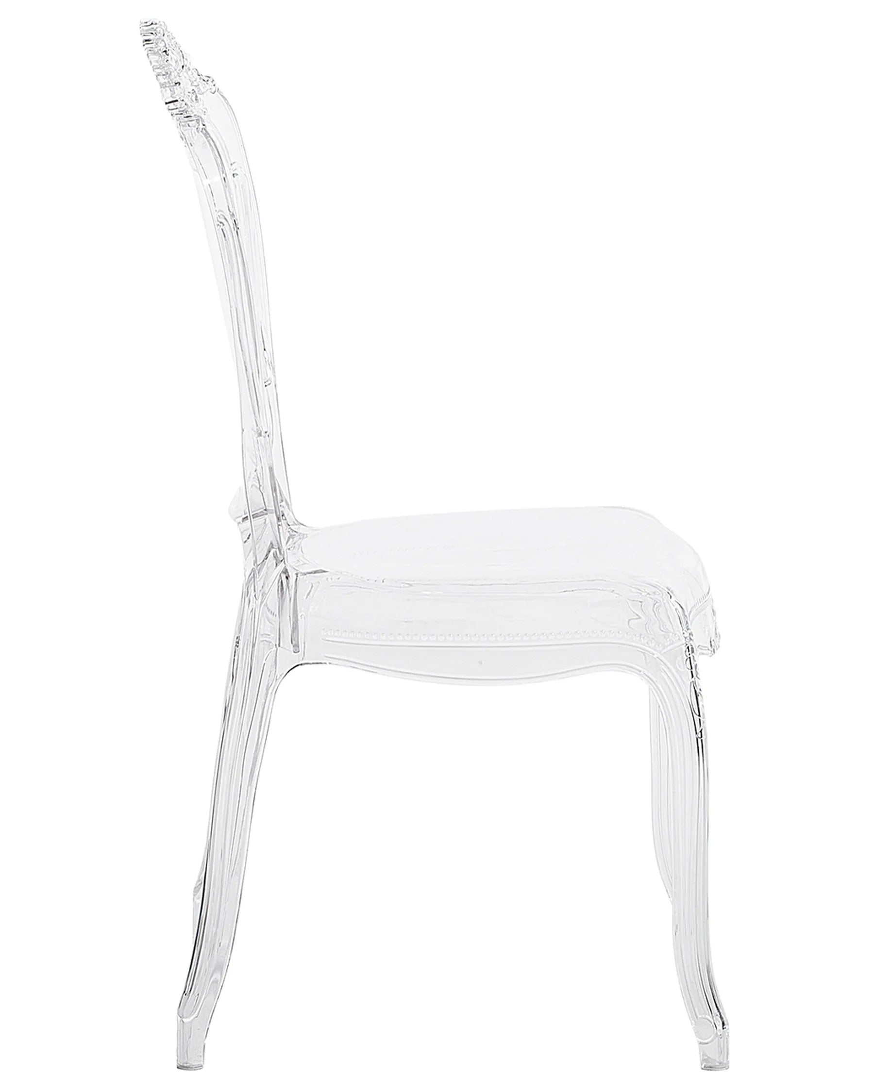 Set of 2 Dining Chairs VERMONT Transparent