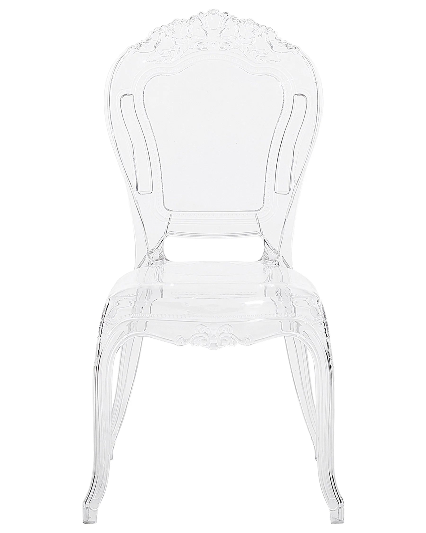 Set of 2 Dining Chairs VERMONT Transparent