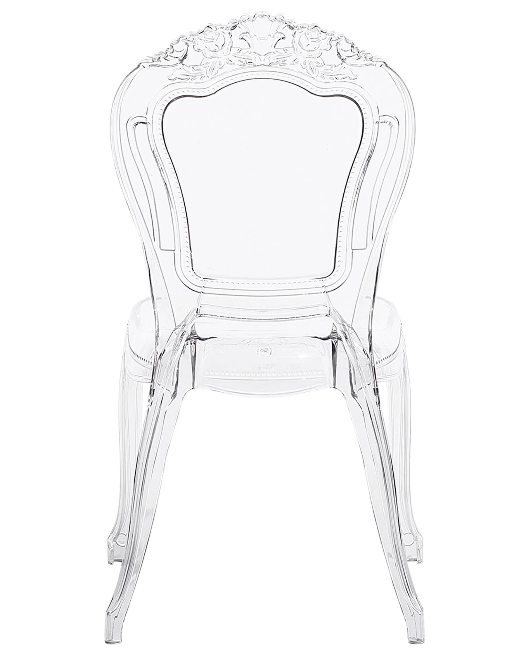 Set of 2 Dining Chairs VERMONT Transparent