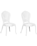 Set of 2 Dining Chairs VERMONT White