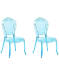 Set of 2 Dining Chairs VERMONT Light Blue