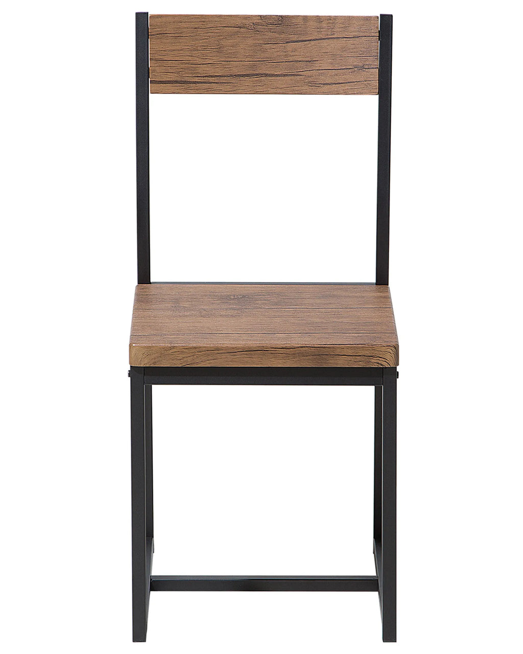 Set of 6 Dining Chairs Brown/ Black