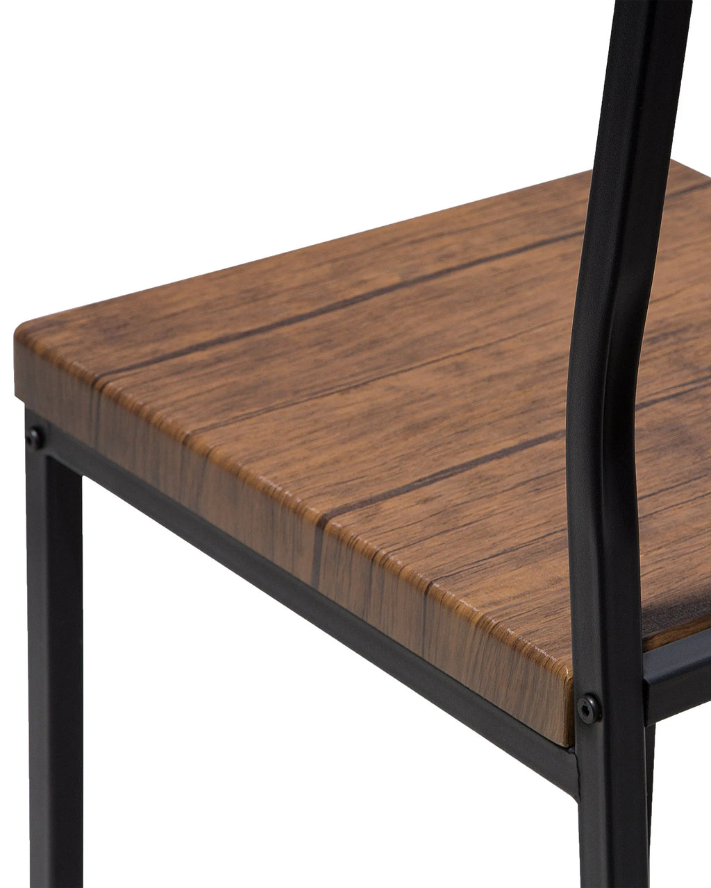 Set of 6 Dining Chairs Brown/ Black