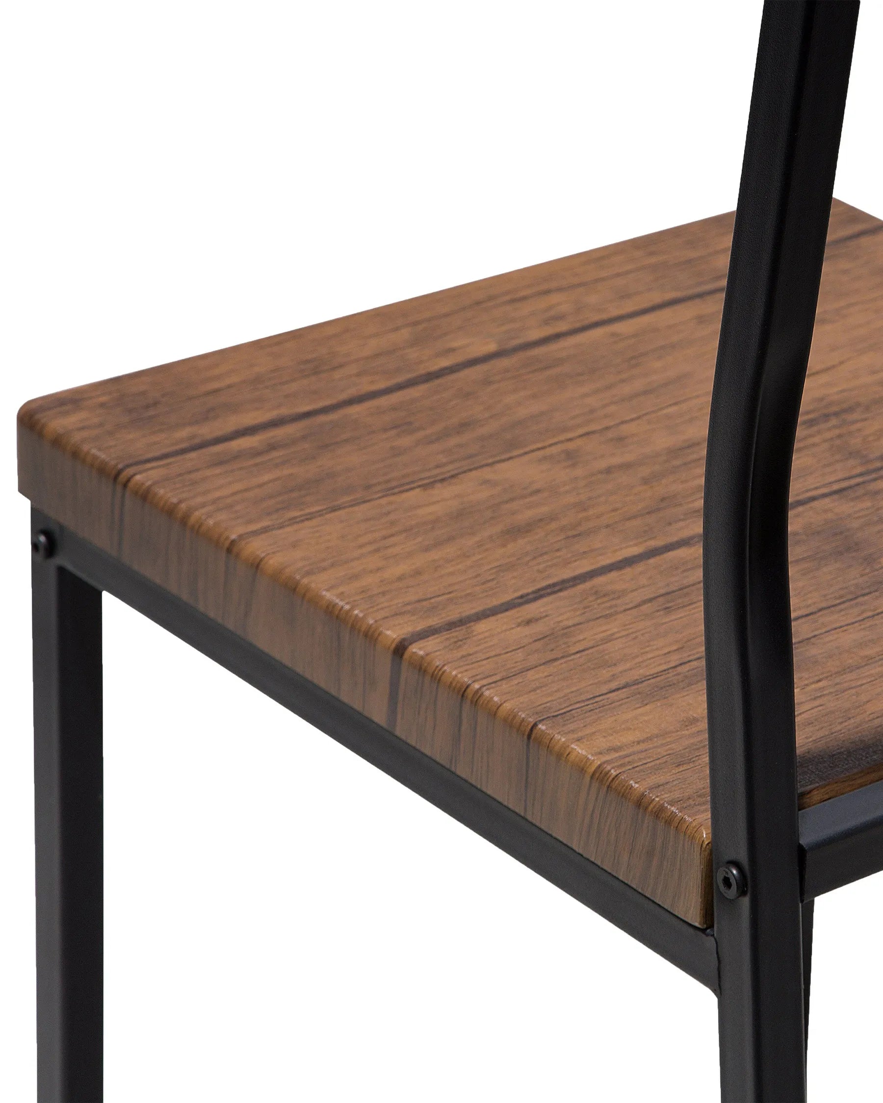 Set of 6 Dining Chairs Brown/ Black