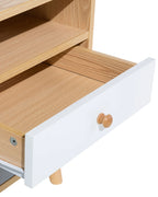 2 Drawer Bedside Table FARGO Light Brown