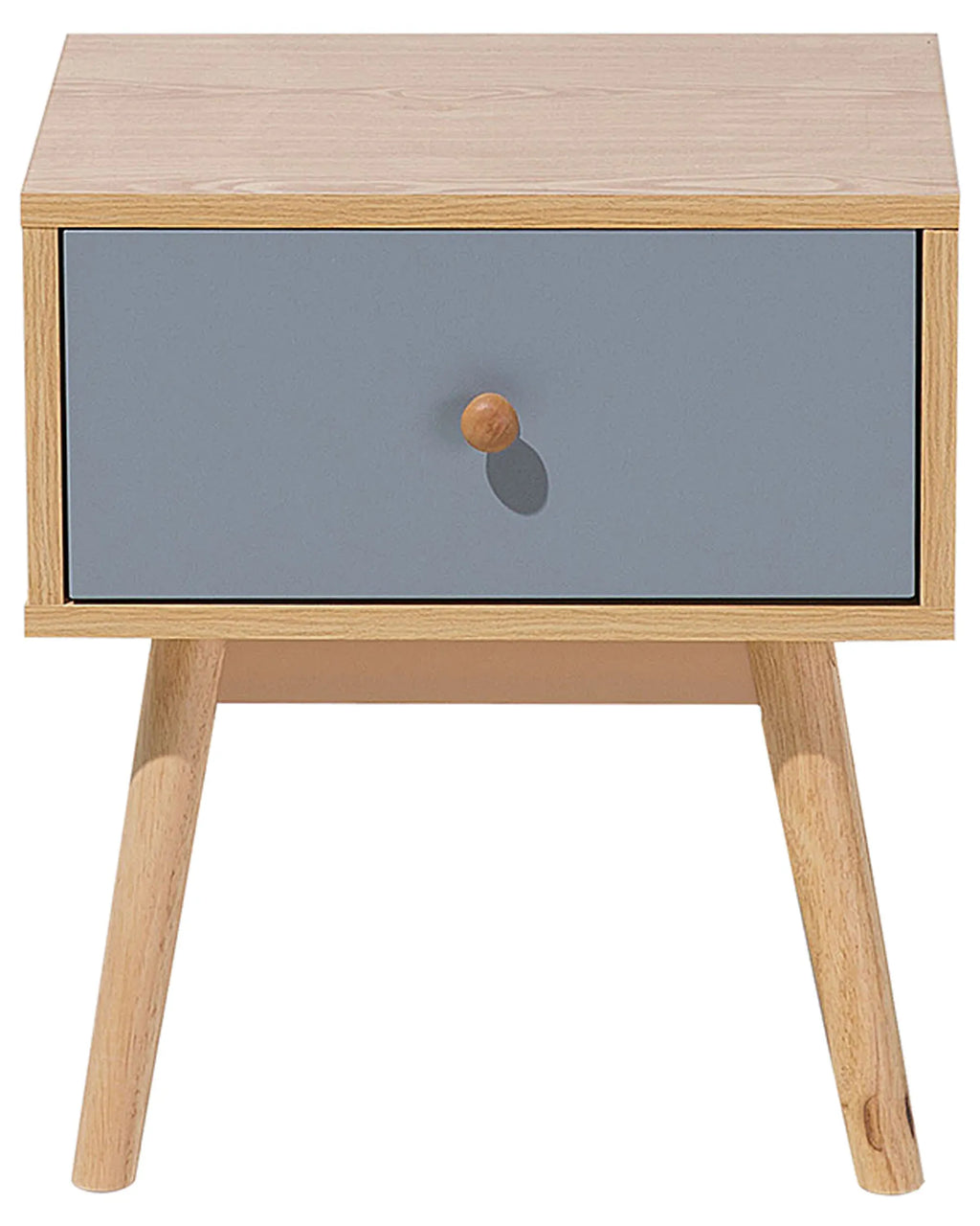 1 Drawer Bedside Table ARVADA Light Brown