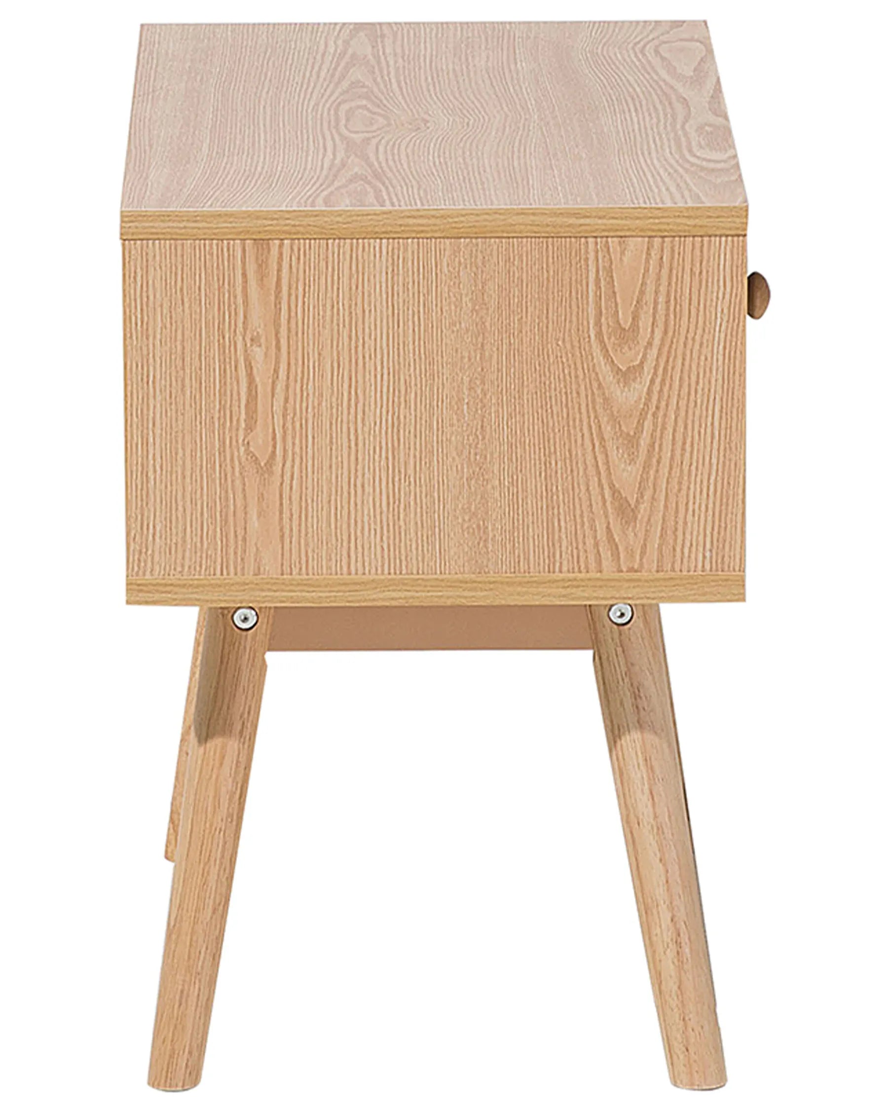 1 Drawer Bedside Table ARVADA Light Brown