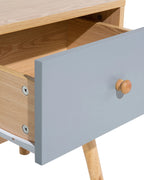 1 Drawer Bedside Table ARVADA Light Brown