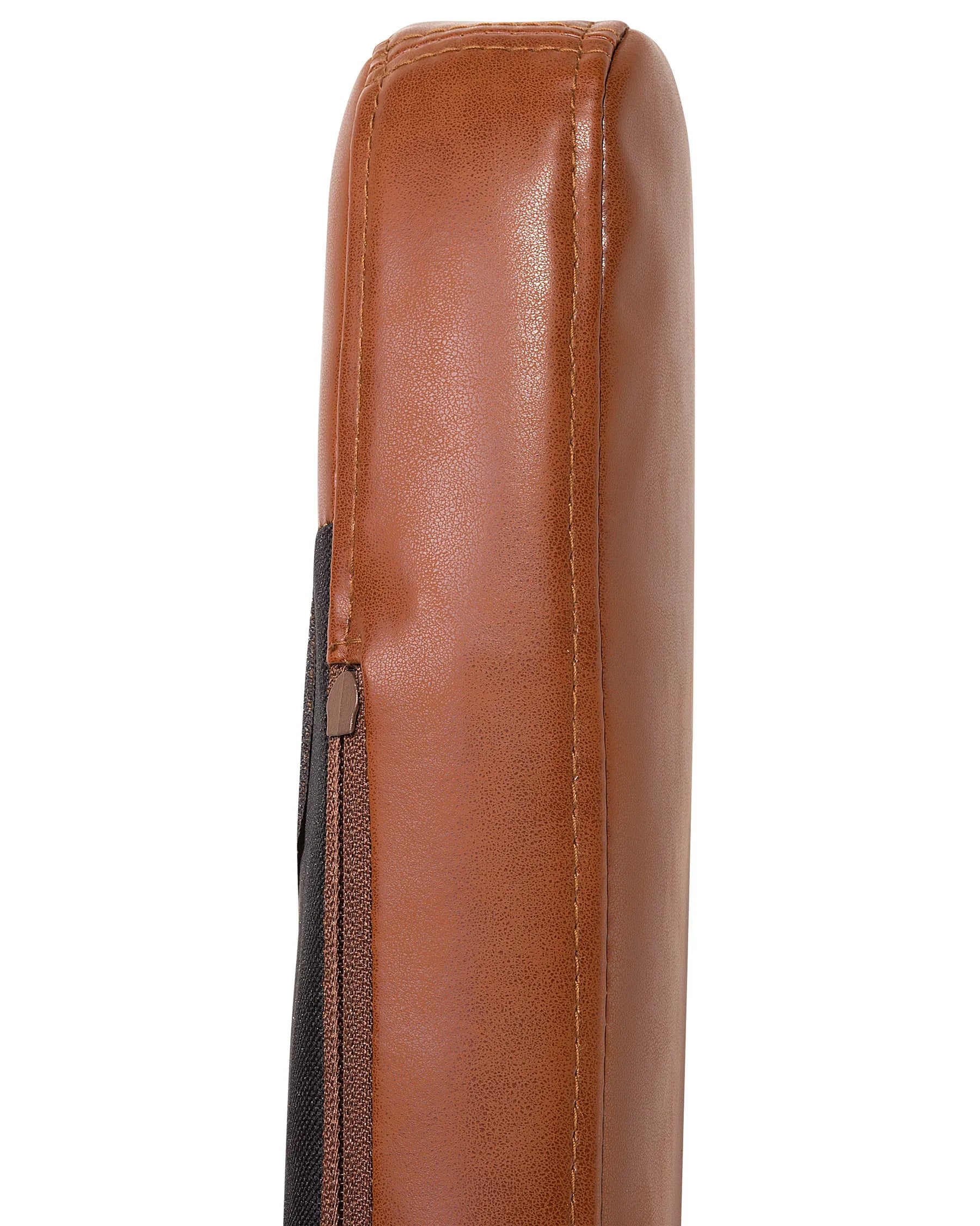 Dining Chair Faux Leather Golden Brown