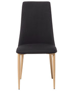 Set of 2 Dining Chairs CLAYTON Black