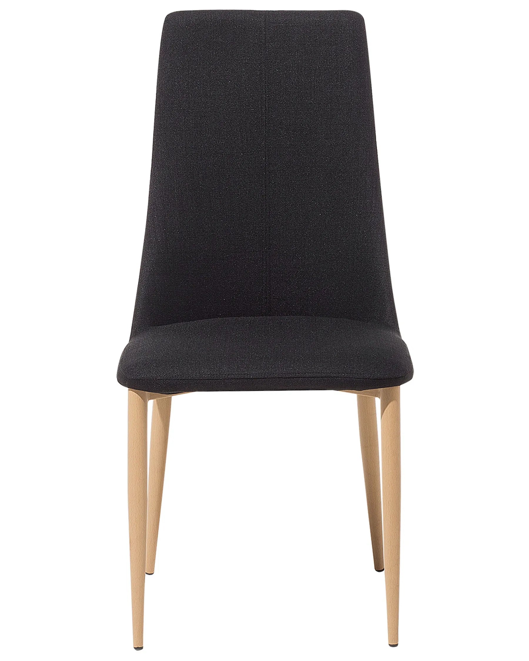 Set of 2 Dining Chairs CLAYTON Black