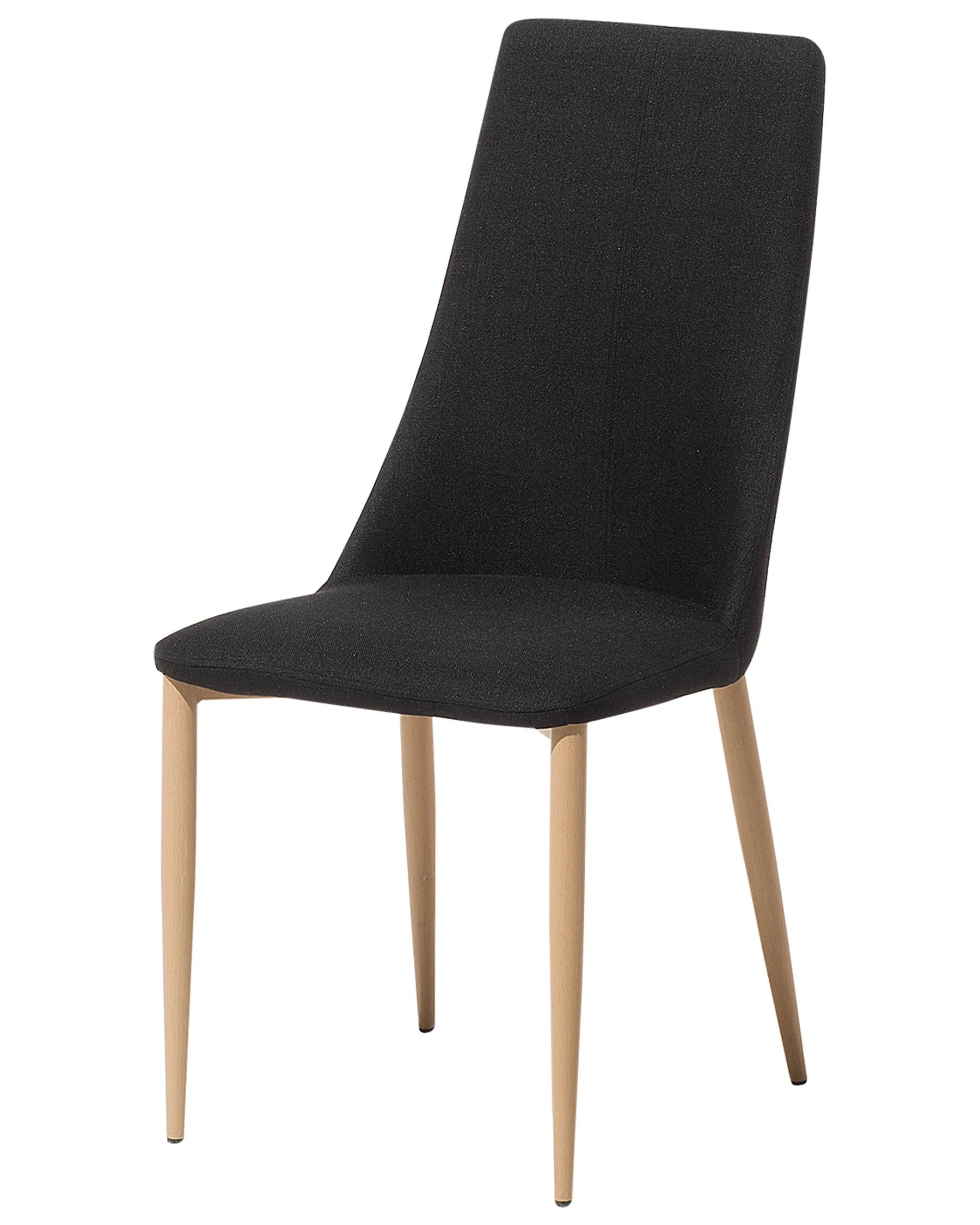 Set of 2 Dining Chairs CLAYTON Black