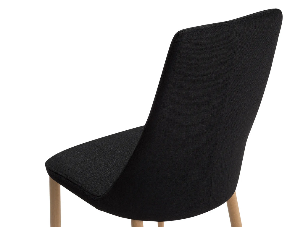 Set of 2 Dining Chairs CLAYTON Black