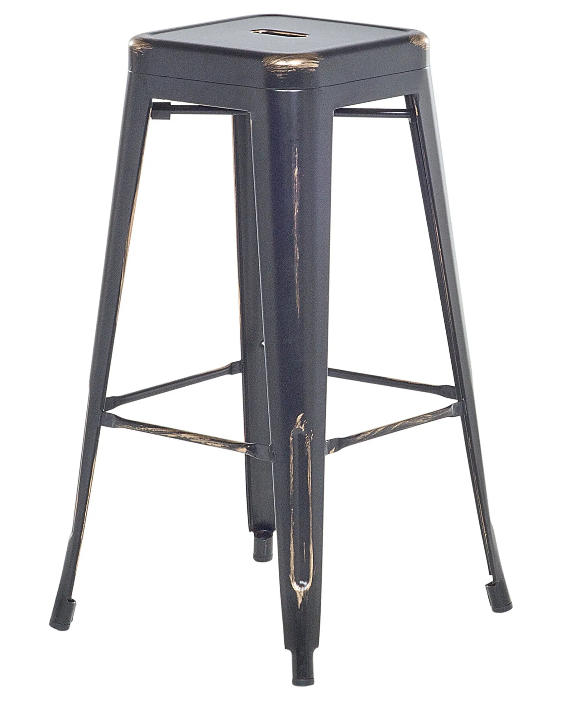 Set of 2 Bar Stools CABRILLO Metal Black