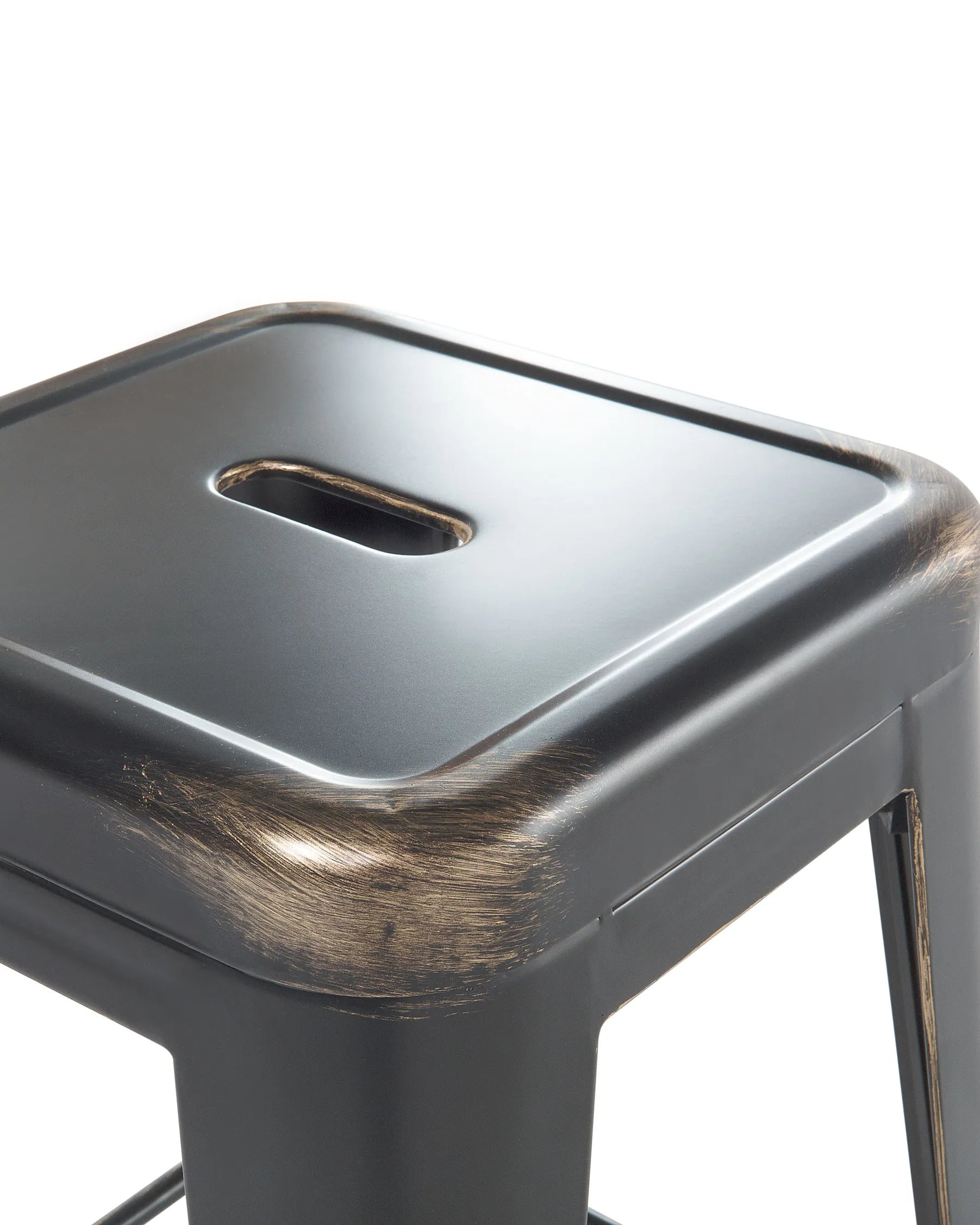 Set of 2 Bar Stools CABRILLO Metal Black