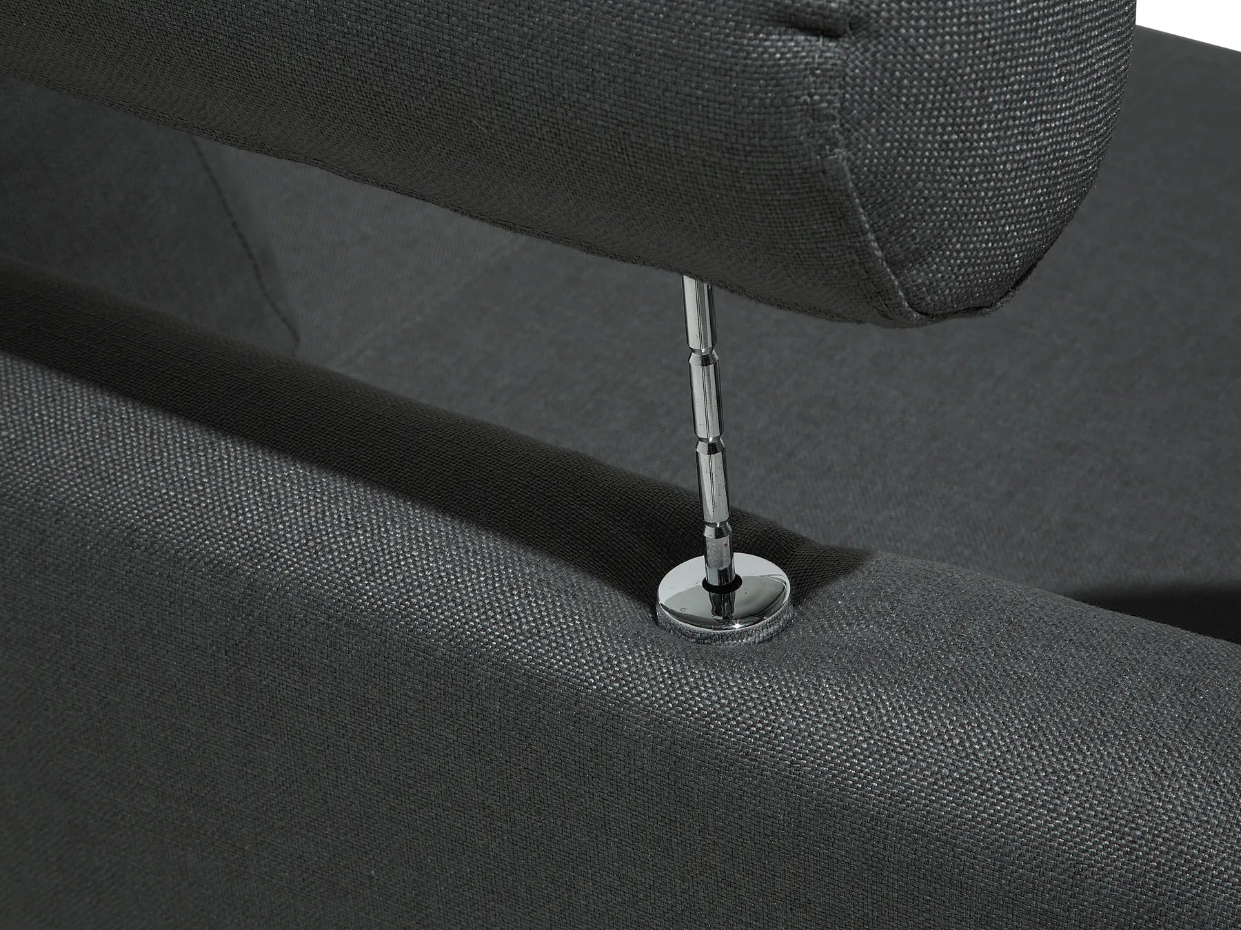 Curved Sofa 7 Seater ROTUNDE Fabric Dark Grey