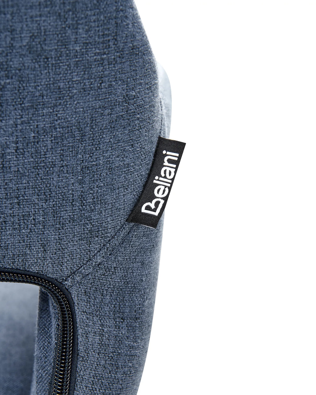 Set of 2 Dining Chairs CHICAGO Fabric Navy Blue