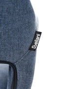 Set of 2 Dining Chairs CHICAGO Fabric Navy Blue