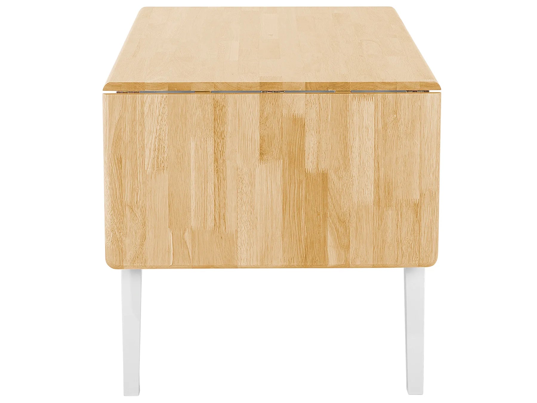 Extending Dining Table LOUISIANA Light Brown 120/160 cm 75 cm Wood