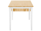 Extending Dining Table LOUISIANA Light Brown 120/160 cm 75 cm Wood
