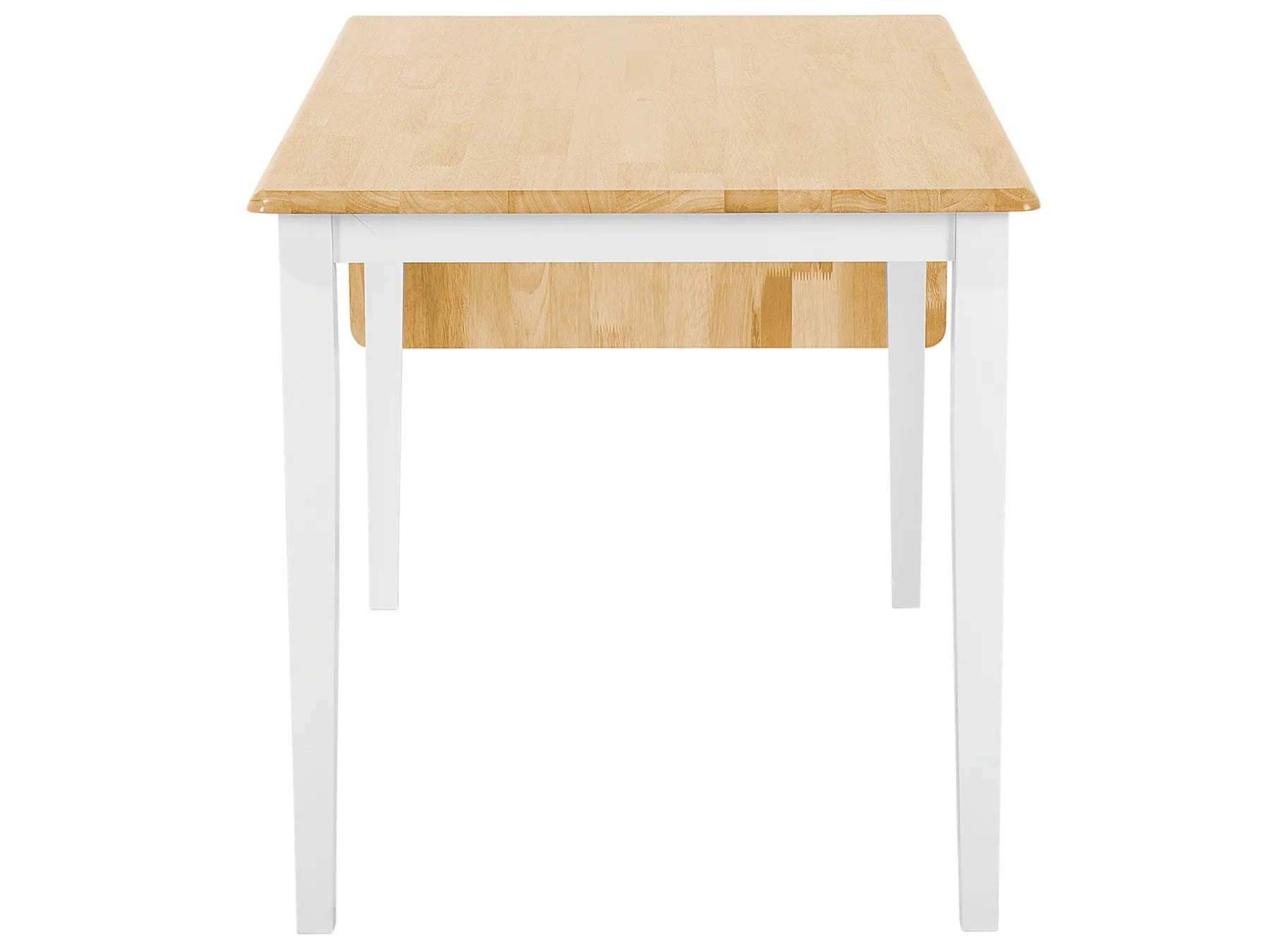 Extending Dining Table LOUISIANA Light Brown 120/160 cm 75 cm Wood