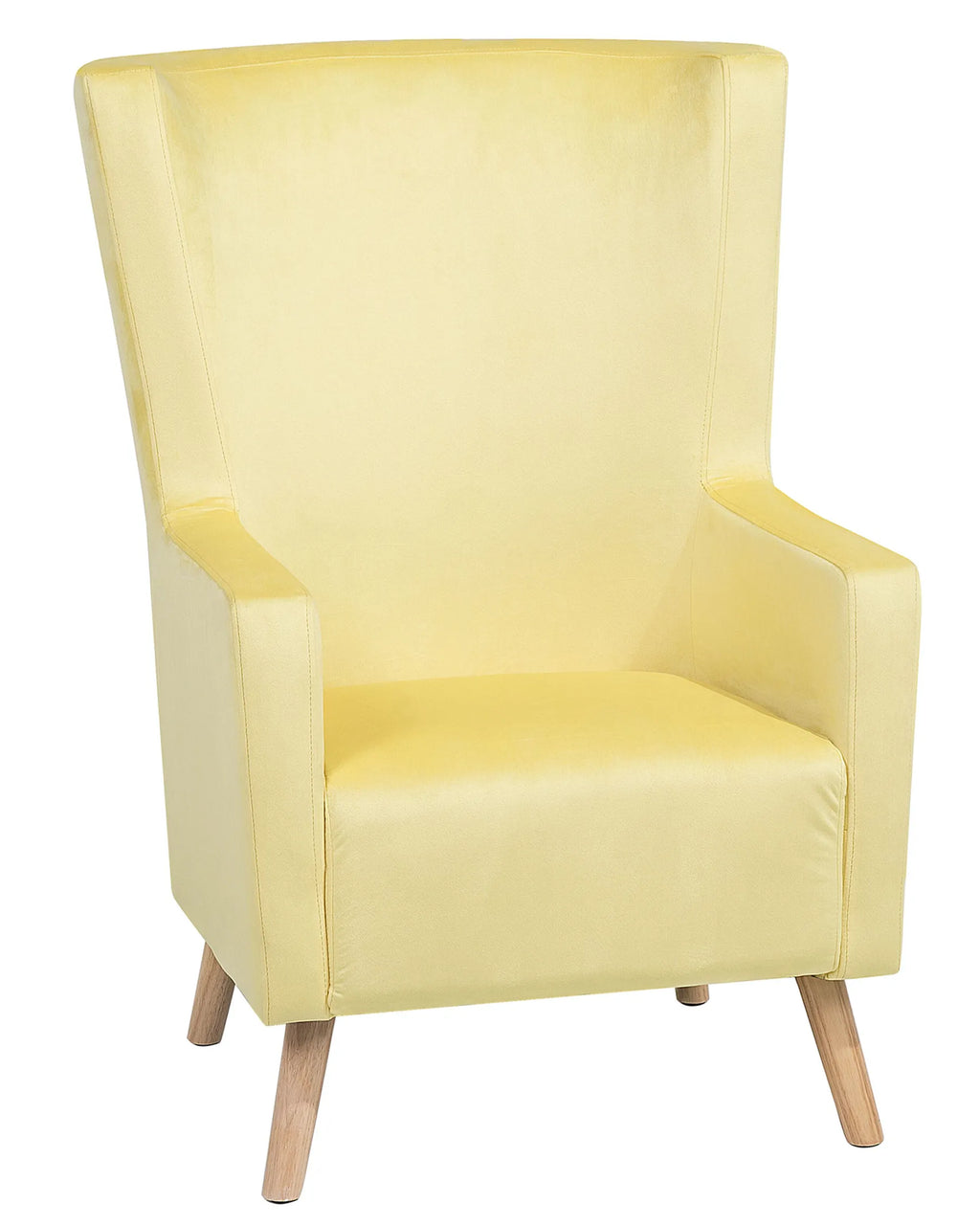 Wingback Chair ONEIDA Velvet Yellow