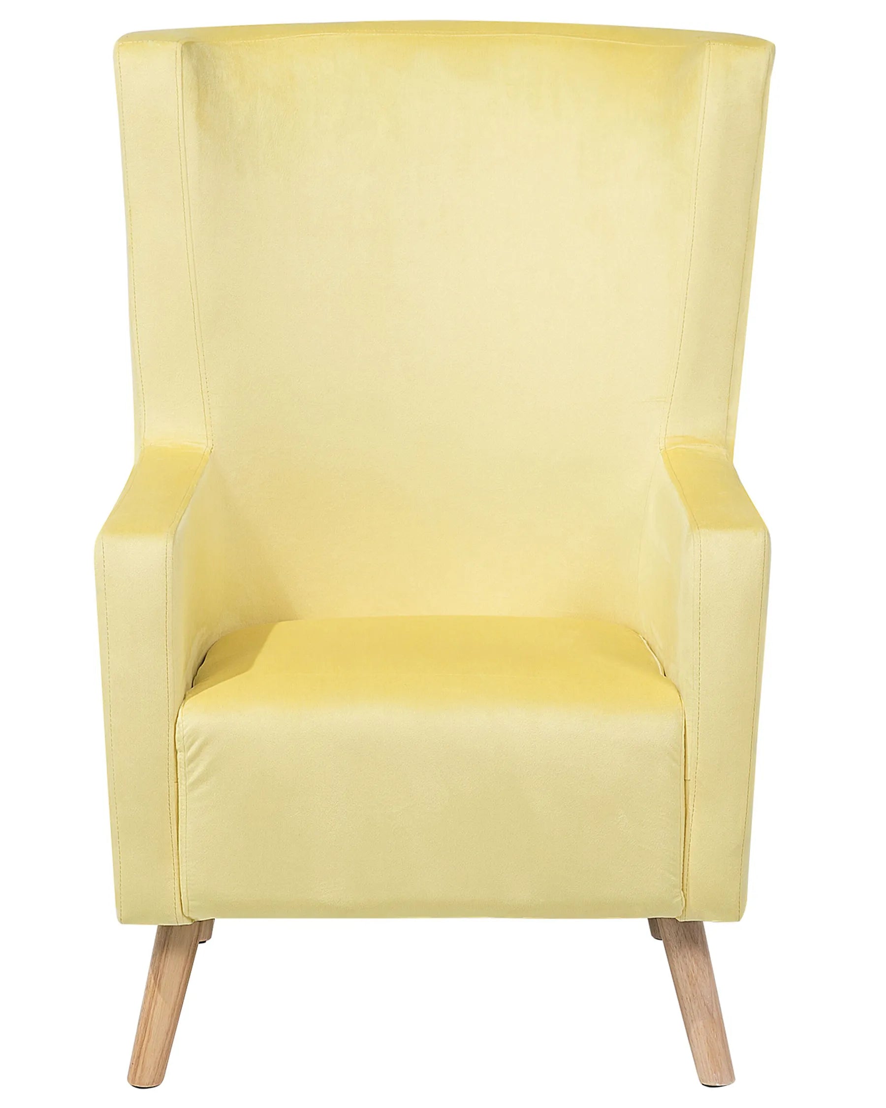 Wingback Chair ONEIDA Velvet Yellow