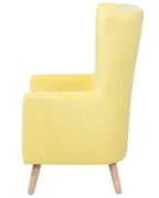 Wingback Chair ONEIDA Velvet Yellow