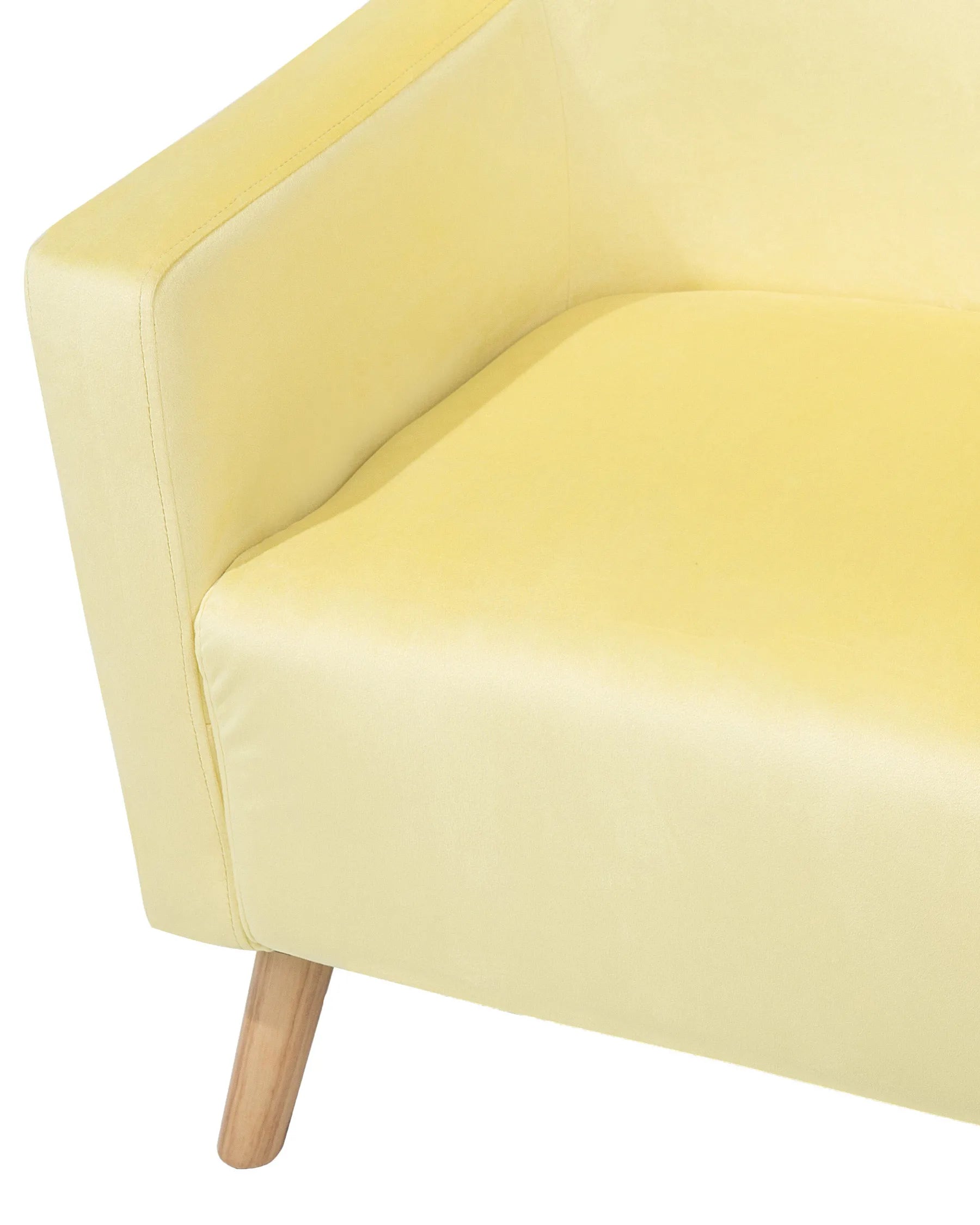 Wingback Chair ONEIDA Velvet Yellow